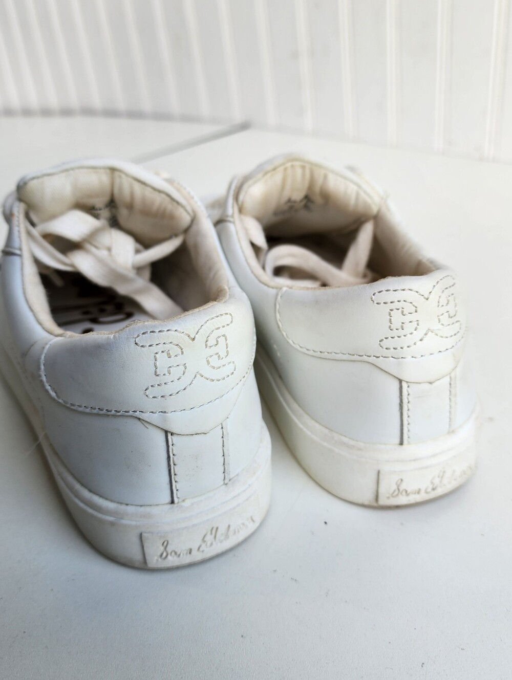 Sam Edelman Ethyl Low-Top Platform Sneaker Shoes Women's White Size US 7 M - Picture 5 of 7